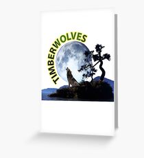 Timberwolves Collectors T-shirts and Stickers Greeting Card