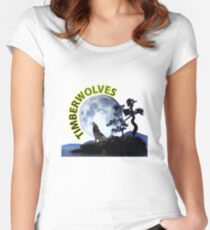 Timberwolves Collectors T-shirts and Stickers Women's Fitted Scoop T-Shirt