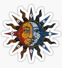 Himmlische Sonne und Mond Sticker