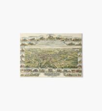 Vintage Pictorial Map of Derry NH (1898) Art Board
