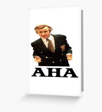 Alan Partridge "AHA" Greeting Card