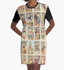 Occupations for Women Series Trading Cards Massive collage Graphic T-Shirt Dress