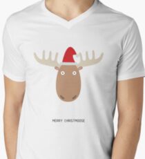 Merry Christmoose Men's V-Neck T-Shirt