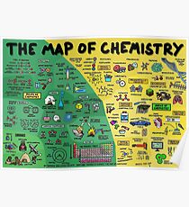 Die Karte der Chemie - Poster