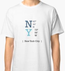 Longitude and Latitude - NY Classic T-Shirt
