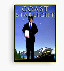 AMTRAK : Vintage Coast Starlight Train Advertising Print. Canvas Print