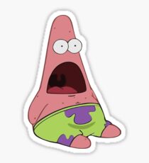 Patrick Mouth Open Sticker