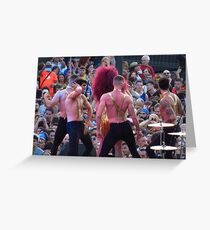 Male Dancers, Gay Pride, Barcelona Greeting Card