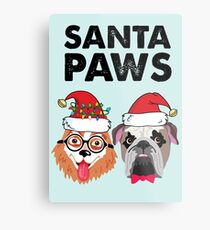 Santa Paws Metal Print
