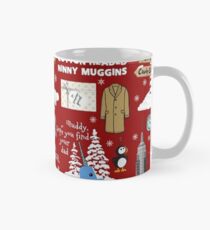 Freund die Elfencollage, roter Hintergrund Tasse (Standard)