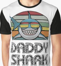 Daddy Shark Retro Graphic T-Shirt