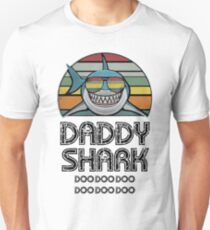 Daddy Shark Retro Unisex T-Shirt
