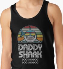 Camiseta de tirantes Papá Tiburón Retro - Para Estampado Oscuro