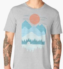 Cabin In The Snow Men's Premium T-Shirt