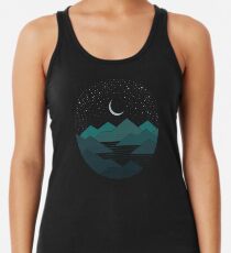 Between The Mountains And The Stars Racerback Tank Top