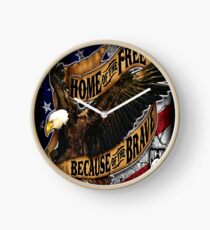 HOME OF THE FREE Clock