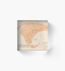 Vintage Map of Provincetown MA (1893) Acrylic Block
