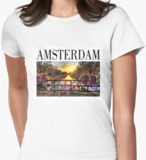 AMSTERDAM 1 - CITY Women's Fitted T-Shirt