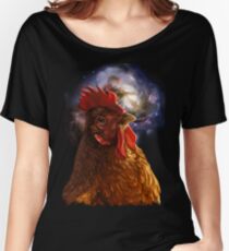 Chicken Galaxy Women's Relaxed Fit T-Shirt