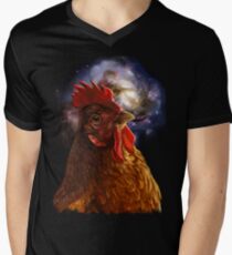 Chicken Galaxy Men's V-Neck T-Shirt