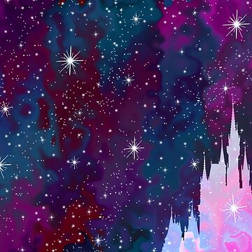 Artwork thumbnail, Magic Castle Silhouette Space by FandomTrading