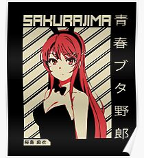Mai Sakurajima - Gauner träumt nicht von Bunny Girl Sempai | Anime-Shirt Poster