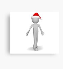 character 3d Christmas Canvas Print