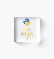 Python Programming Acrylic Block