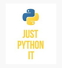 Python Programming Photographic Print
