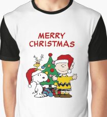 Snoopy Merry Christmas Graphic T-Shirt