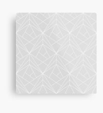 Geometric grey Metal Print