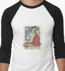 Ardhanarishvara / Ammiappan with Abhaya Darpana mudras Men's Baseball ¾ T-Shirt
