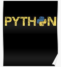 Python Programmer Retro Style Poster