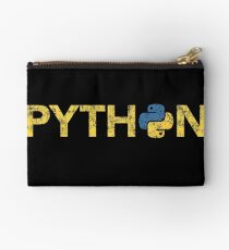Python Programmer Retro Style Studio Pouch