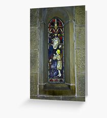 Window #3 - East Witton Church. Greeting Card