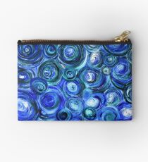 Deep Blue Swirl Madness Studio Pouch