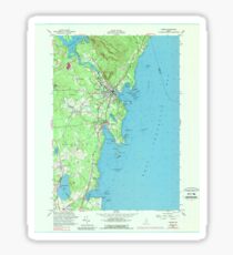 Maine USGS Historical Map Camden 807831 1955 24000 Sticker