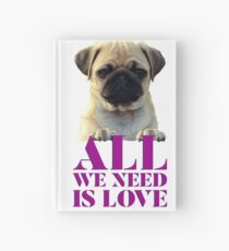 Cute Puppy Pug Love Collection Hardcover Journal