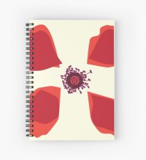 Red Rose Spiral Notebook