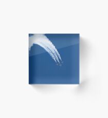 Thunderbirds Create Arc In Formation Acrylic Block