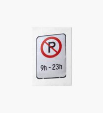 Parking forbidden Art Board