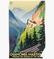 Vintage Travel Poster France - Chamonix-Martigny Poster