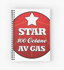 Retro Aviation Logo Spiral Notebook