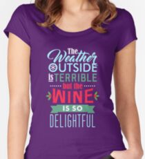 Weather and Wine Women's Fitted Scoop T-Shirt