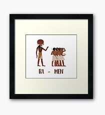 Ancient Egypt Ramen Framed Print
