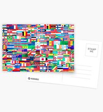 Welt der Flaggen Postkarten