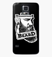 Never underestimate a man with a beard Case/Skin for Samsung Galaxy