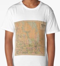 Vintage Map of Manitoba (1903) Long T-Shirt