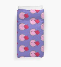 Donut isst mich! Kawaii umgekippter rosa Donut Bettbezug