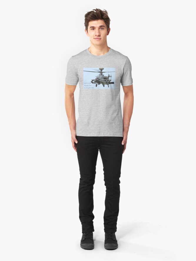 Alternate view of AH-64 Apache Longbow Slim Fit T-Shirt